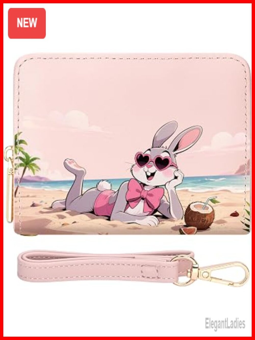 PU Leather Wristlet Wallet with Credit Card Holder RFID Blocking